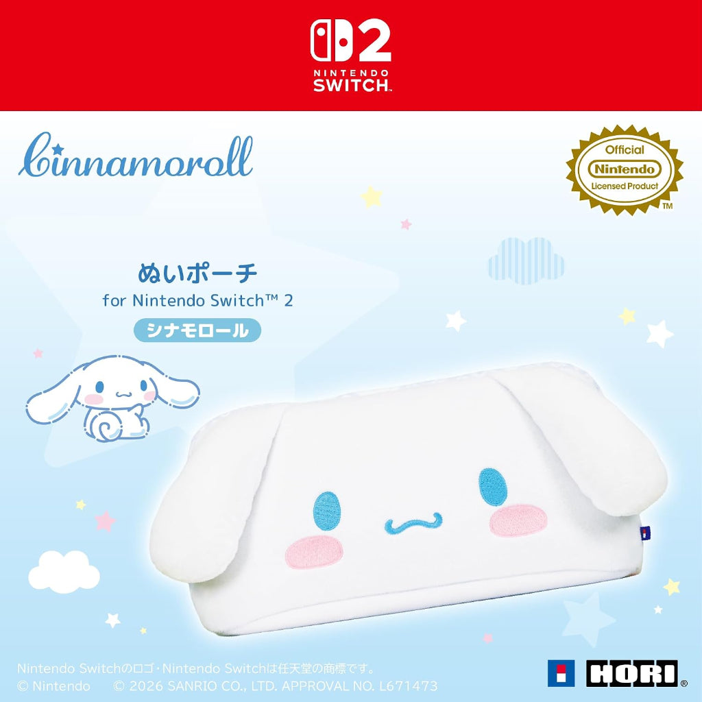 HORI Plush Pouch for Nintendo Switch 2 - Cinnamoroll (NSX-258A)