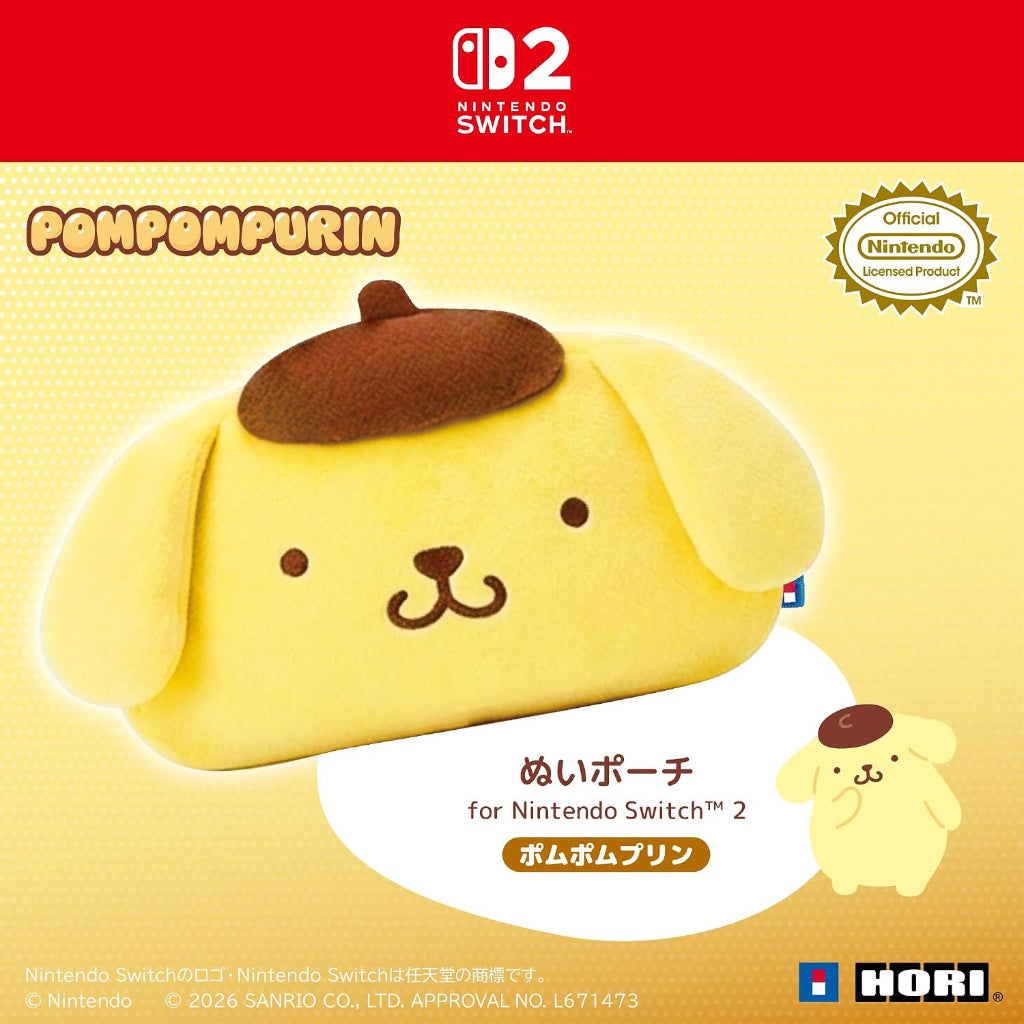 HORI Plush Pouch for Nintendo Switch 2 - Pompompurin (NSX-259A)