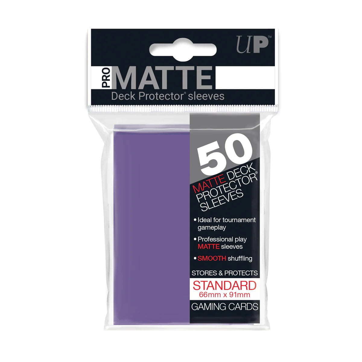 Ultra Pro Deck Protector Matte Purple 50CT (Standard Size)