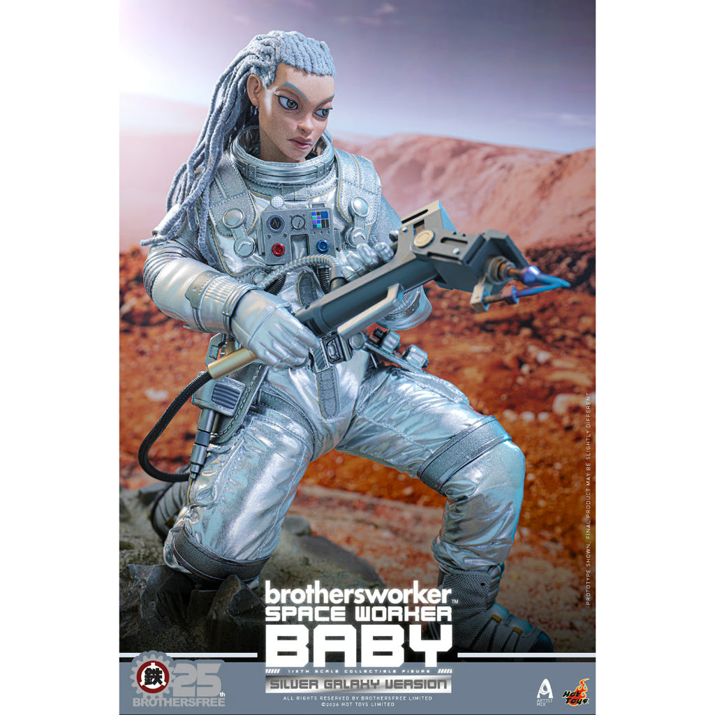 AMC041 Brothersfree x Hot Toys - 1/6th scale Space Worker Baby (Brothersfree 25th Silver Galaxy Version)