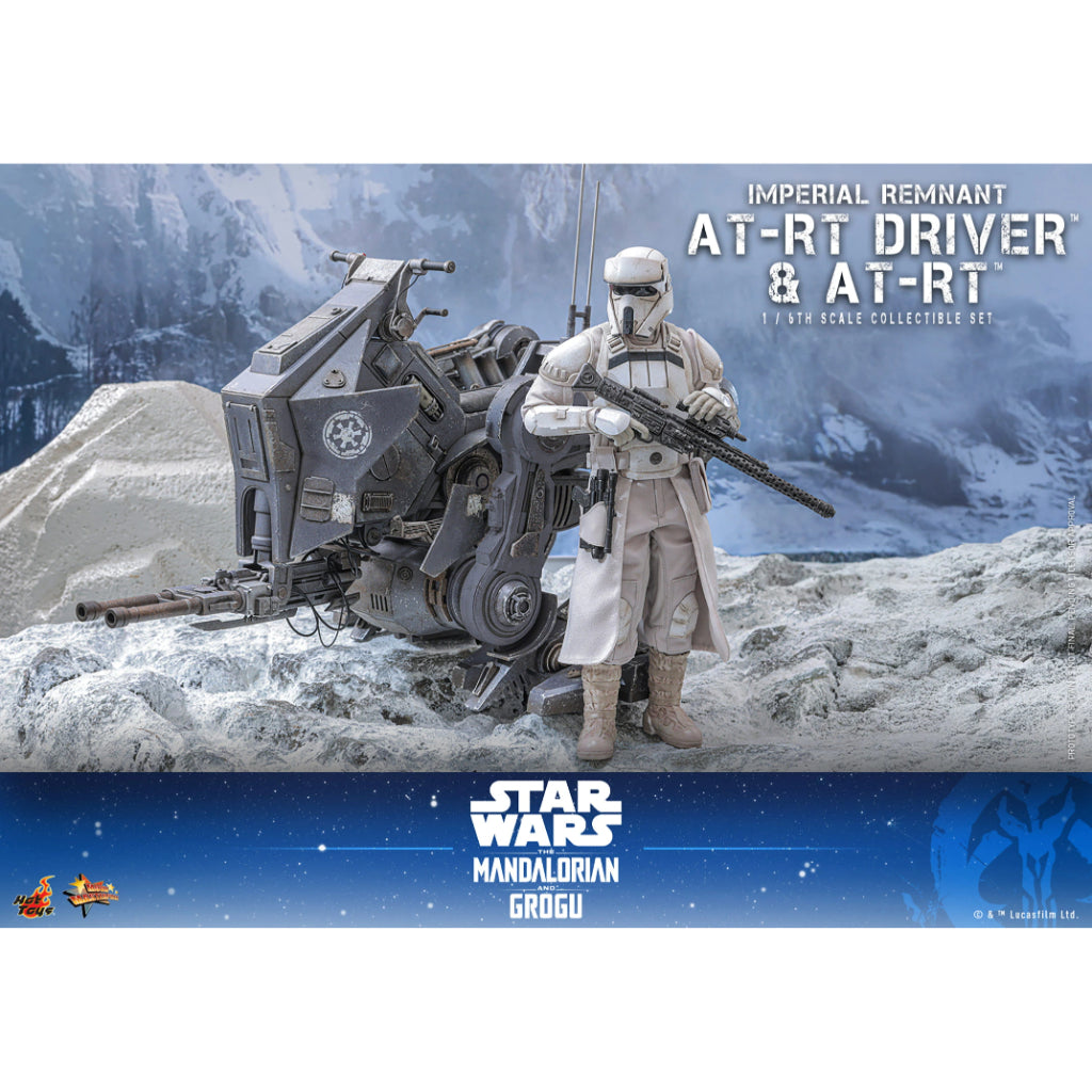 MMS875 Star Wars: The Mandalorian & Grogu - 1/6th Scale Imperial Remnant AT-RT Driver and AT-RT Collectible Set