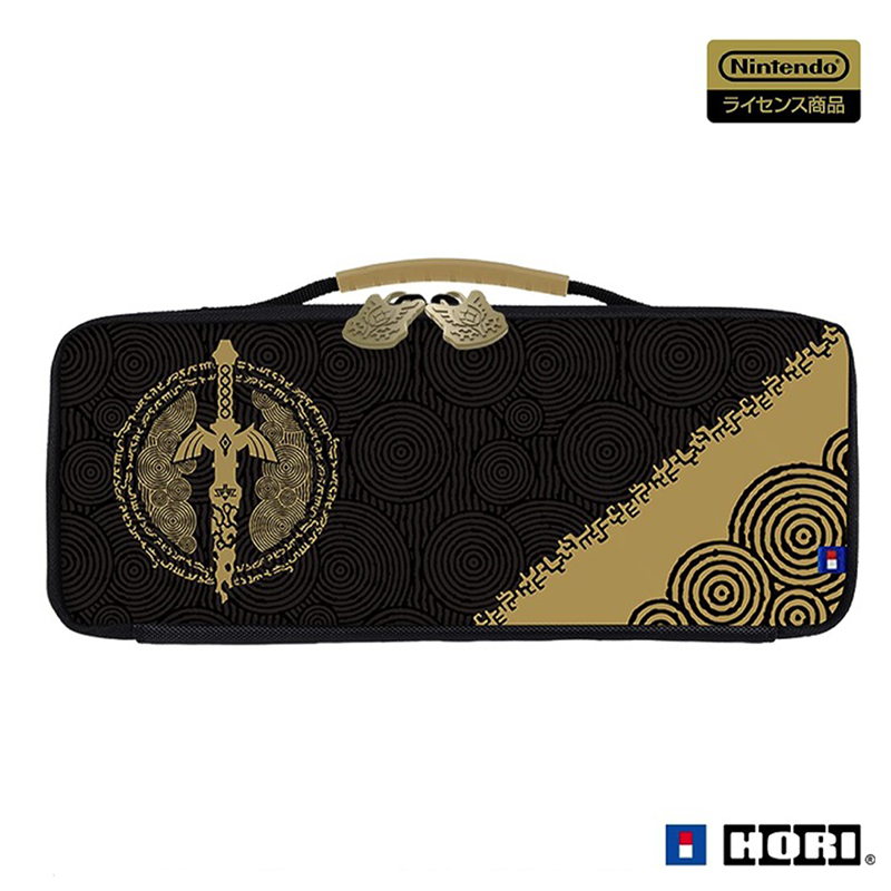 HORI Cargo Pouch Black - The Legend of Zelda: Tears of the Kingdom for Nintendo Switch (NSW-435A)