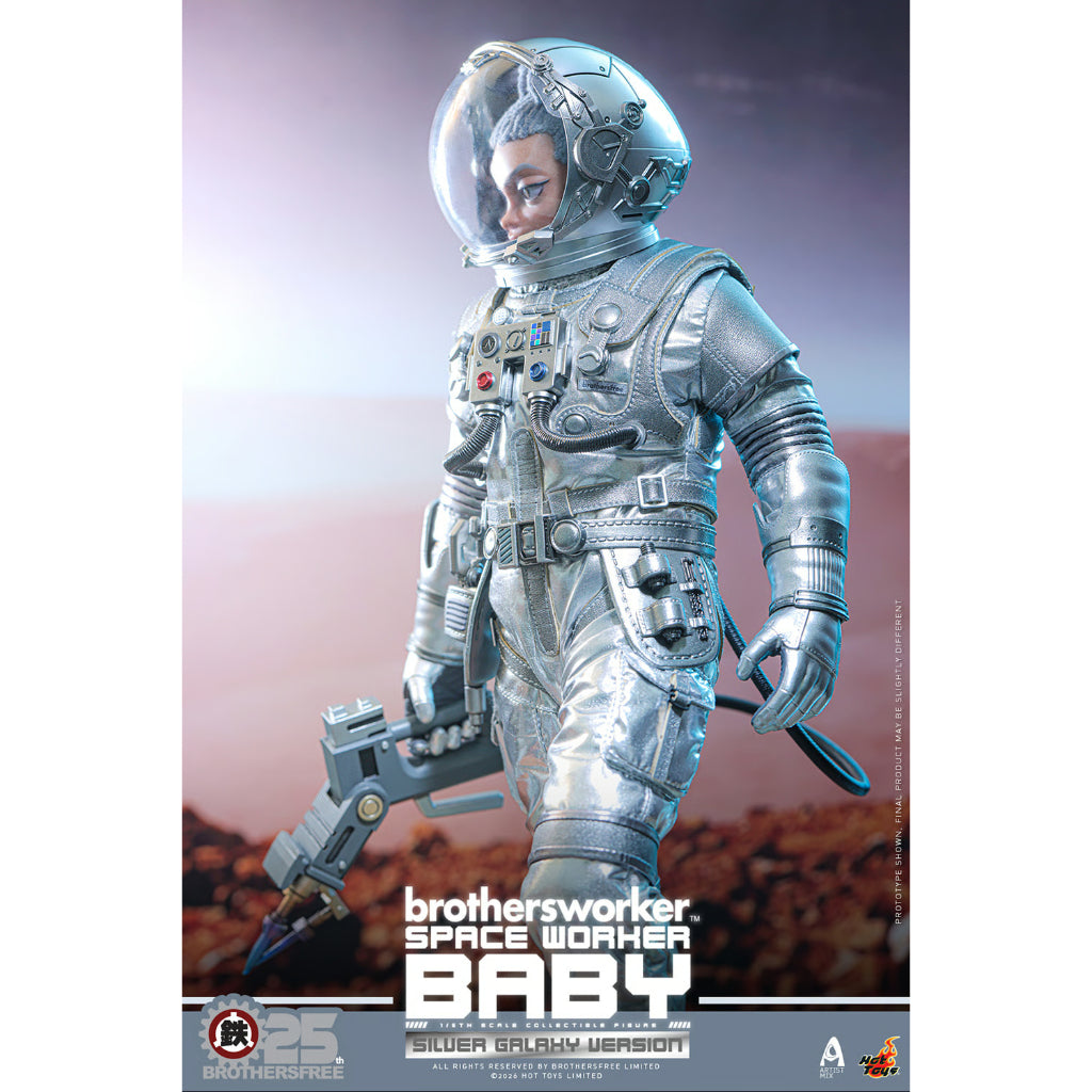 AMC041 Brothersfree x Hot Toys - 1/6th scale Space Worker Baby (Brothersfree 25th Silver Galaxy Version)