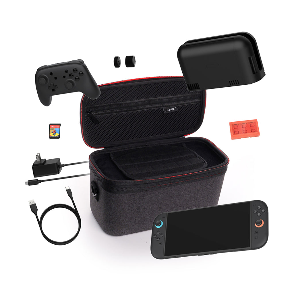 Dobe NS2 Sling Storage Case w/ Game Card Case Grey (TNS-3175)