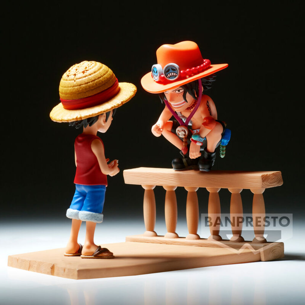 Banpresto WCF Monkey D.Luffy & Portgas D Ace Log Stories One Piece