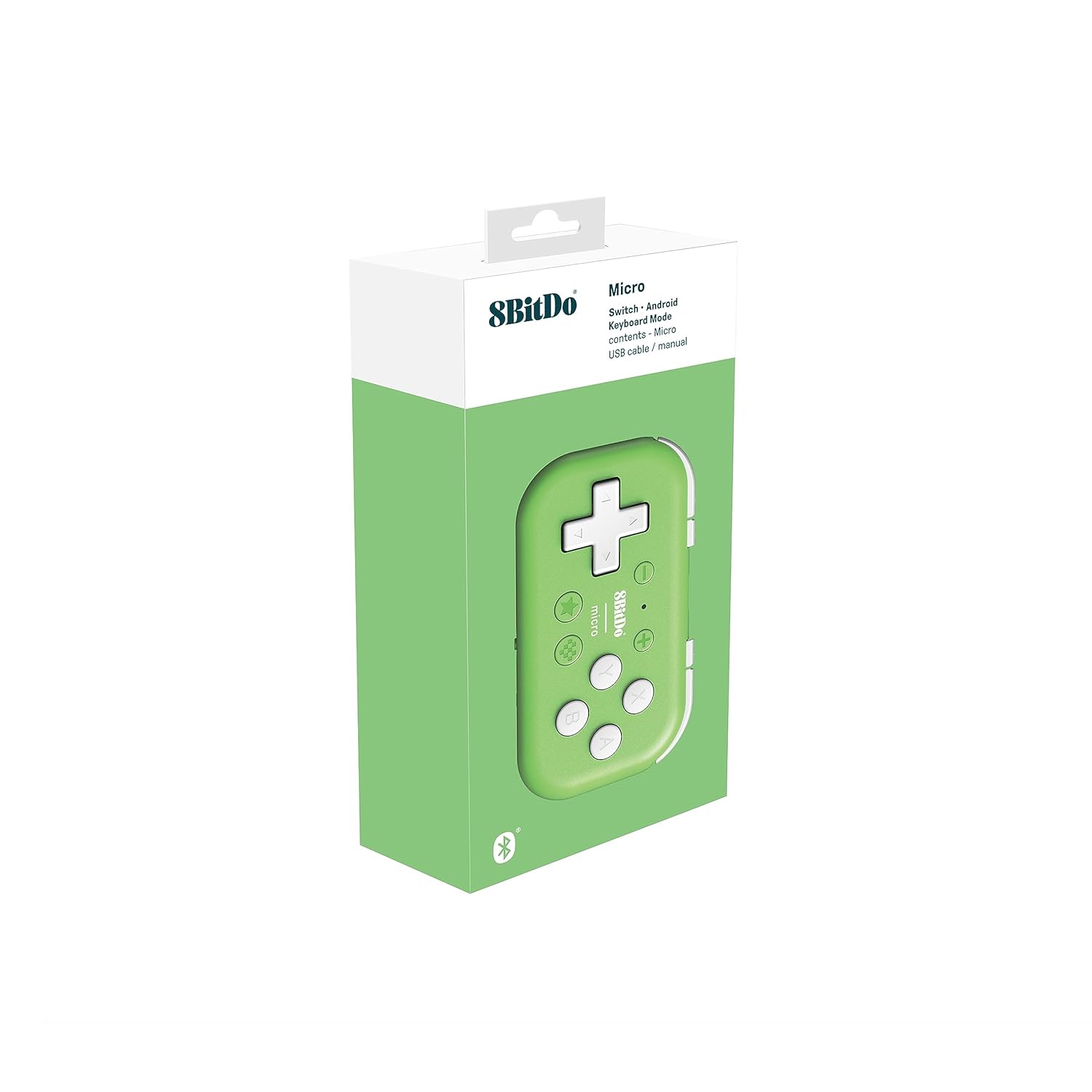 8Bitdo Micro Bluetooth Gamepad Pocket size Mini Controller - Green