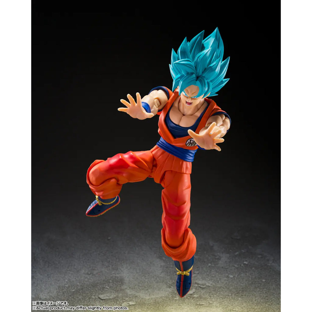 S.H.Figuarts Super Saiyan God Super Saiyan Son Goku Blue Power Transcending Limits (Reissue)