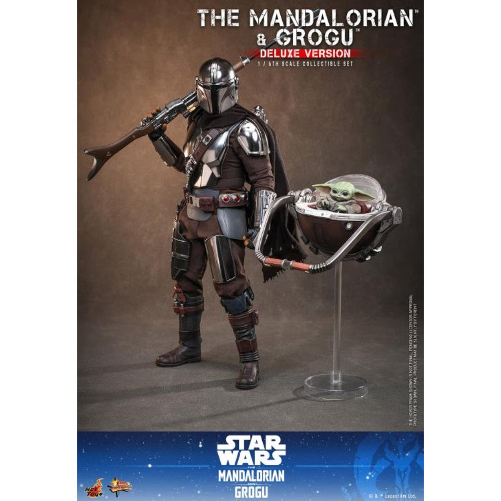 MMS872 The Mandalorian and Grogu - 1/6 The Mandalorian and Grogu Collectible Set (Deluxe Version)