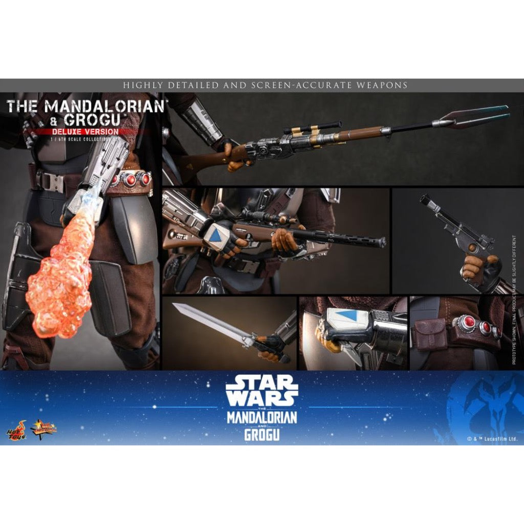 MMS872 The Mandalorian and Grogu - 1/6 The Mandalorian and Grogu Collectible Set (Deluxe Version)