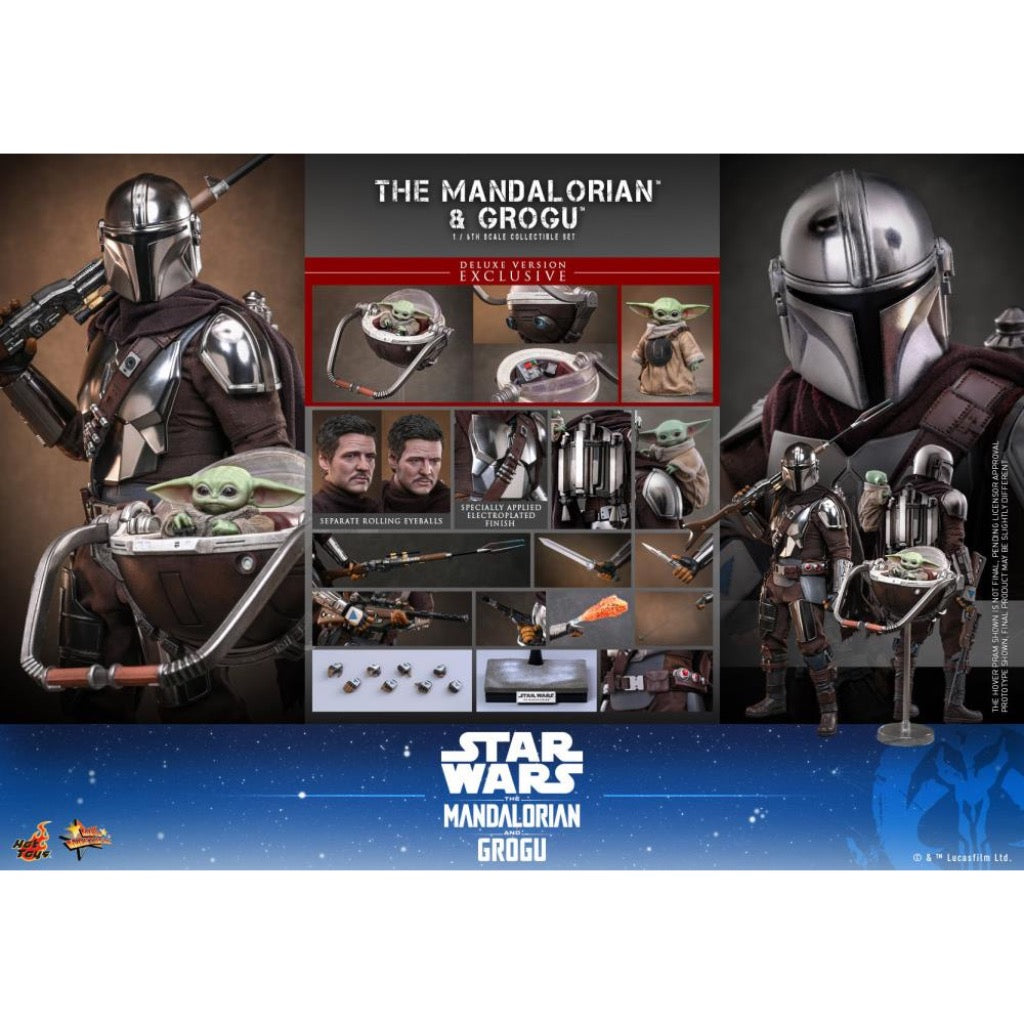 MMS872 The Mandalorian and Grogu - 1/6 The Mandalorian and Grogu Collectible Set (Deluxe Version)