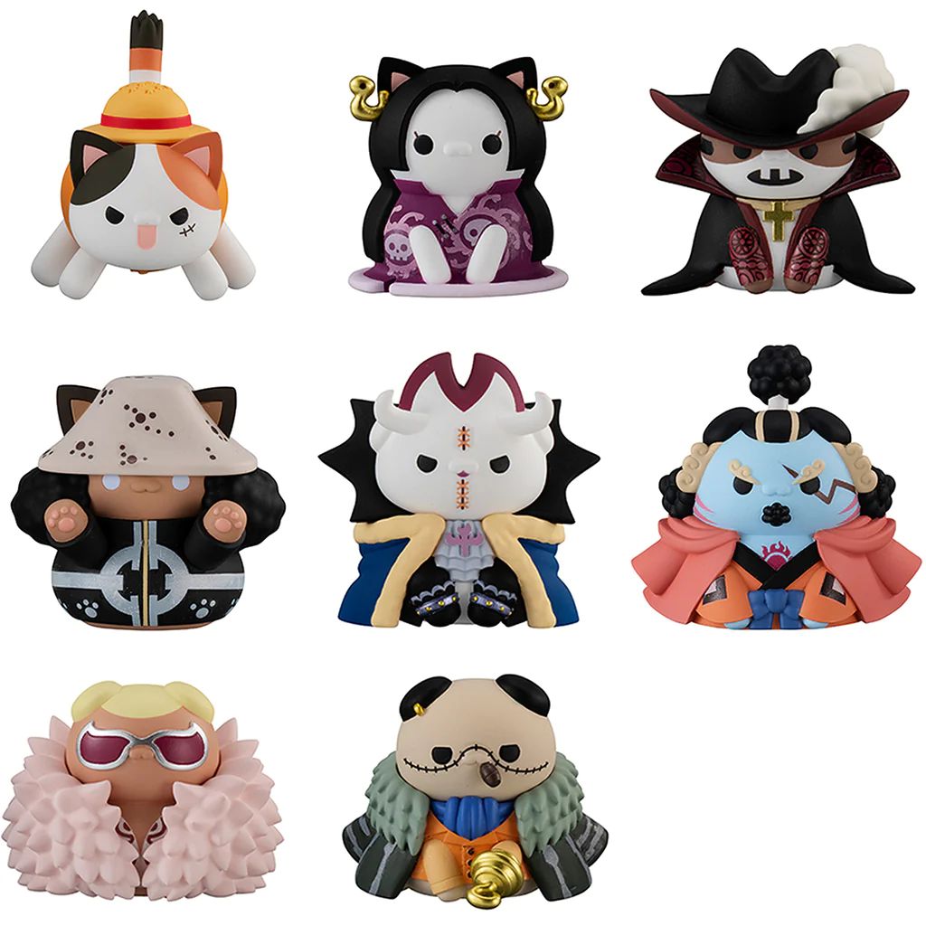 Mega Cat Project One Piece Nyan Piece Nyan! Ver. Luffy & The Seven Warlords Of The Sea