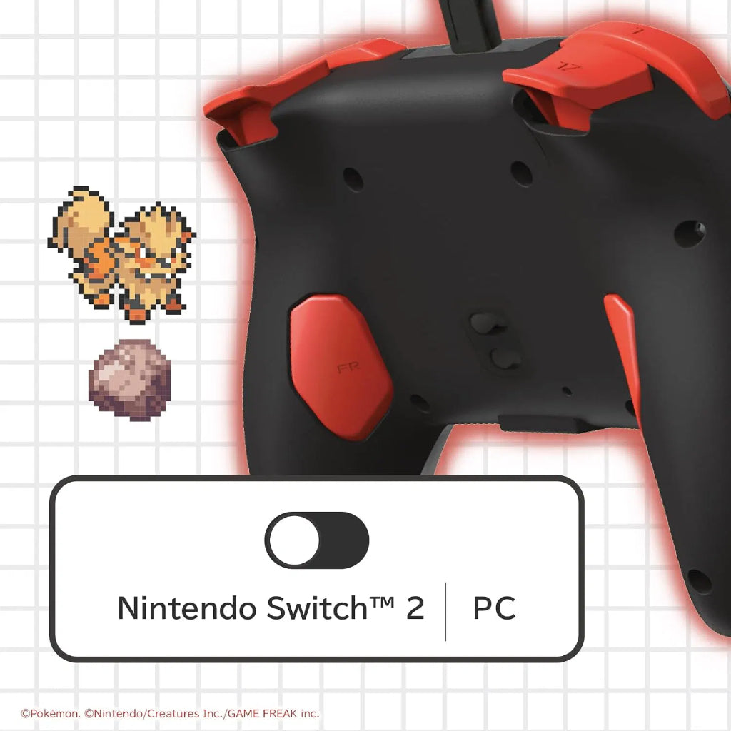 HORI Wireless HORIPAD Turbo (Pokemon Pixel Red) for Nintendo Switch 2 (NSX-228A)