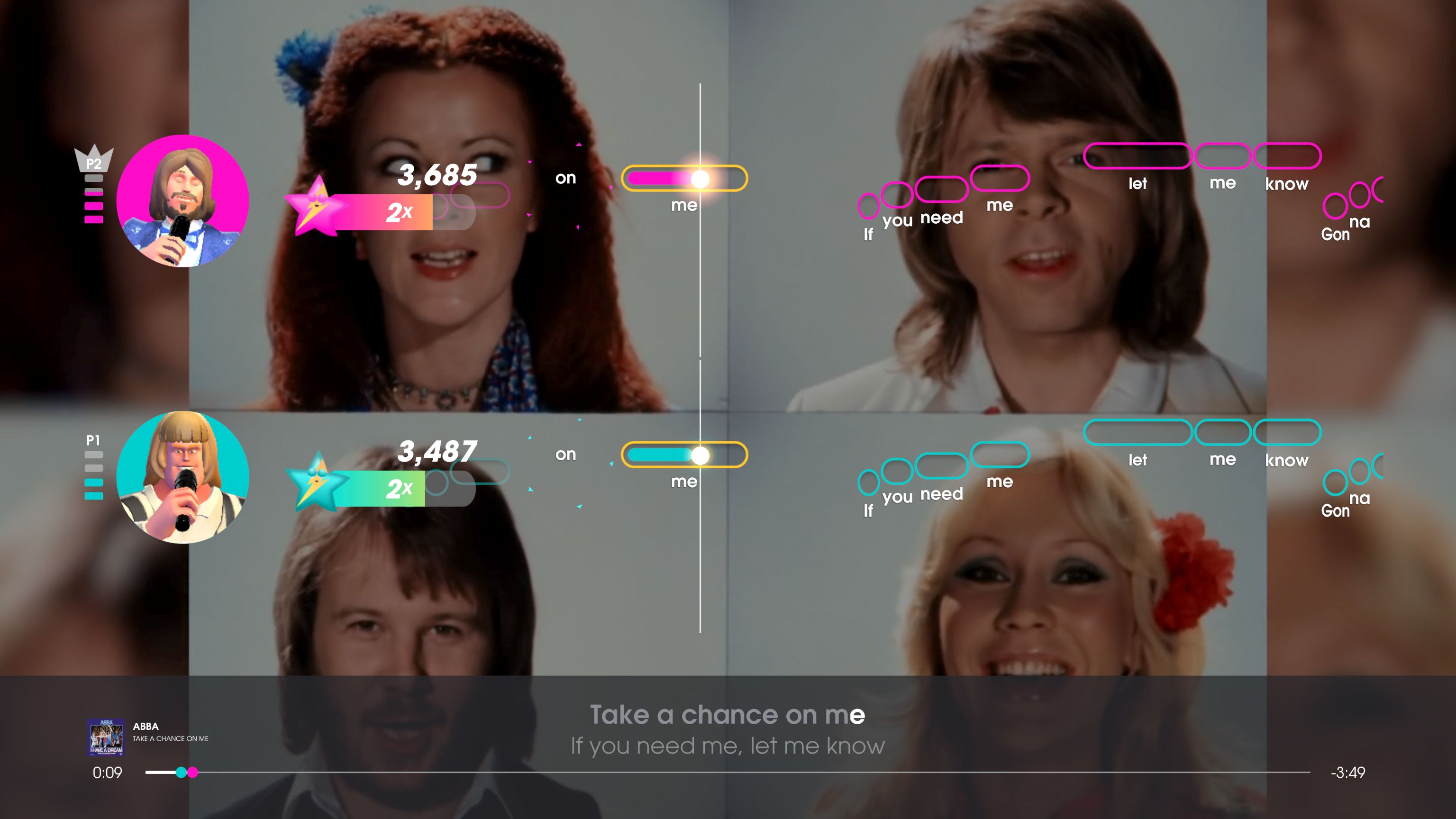 NS2 Lets Sing ABBA (Game-Key Card)
