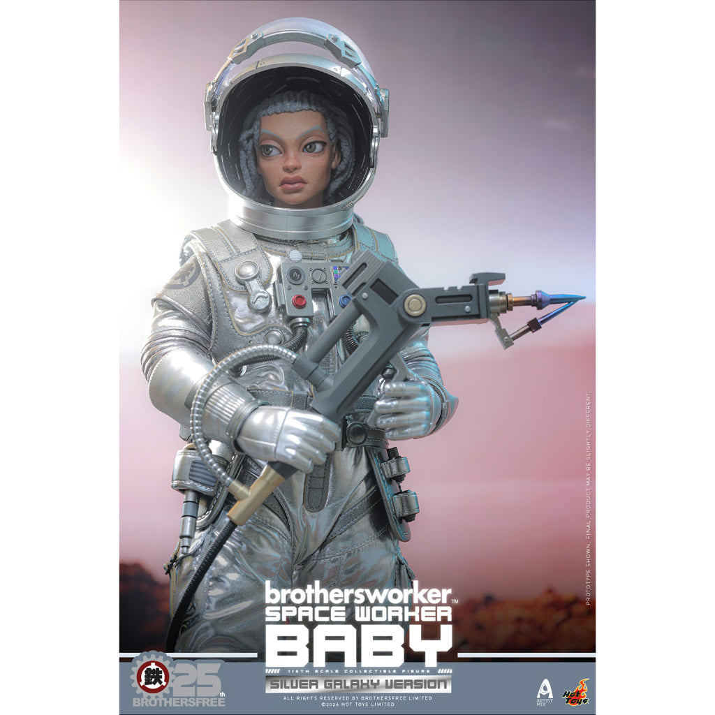 AMC041 Brothersfree x Hot Toys - 1/6th scale Space Worker Baby (Brothersfree 25th Silver Galaxy Version)