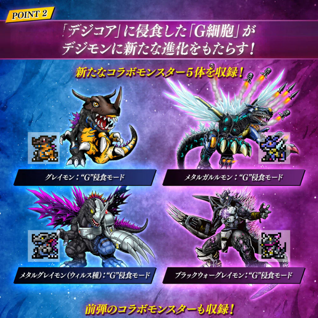 Digimon Pendulum Color Godzilla Edition Omegamon: G Fusion Mode Side - Digimon Color