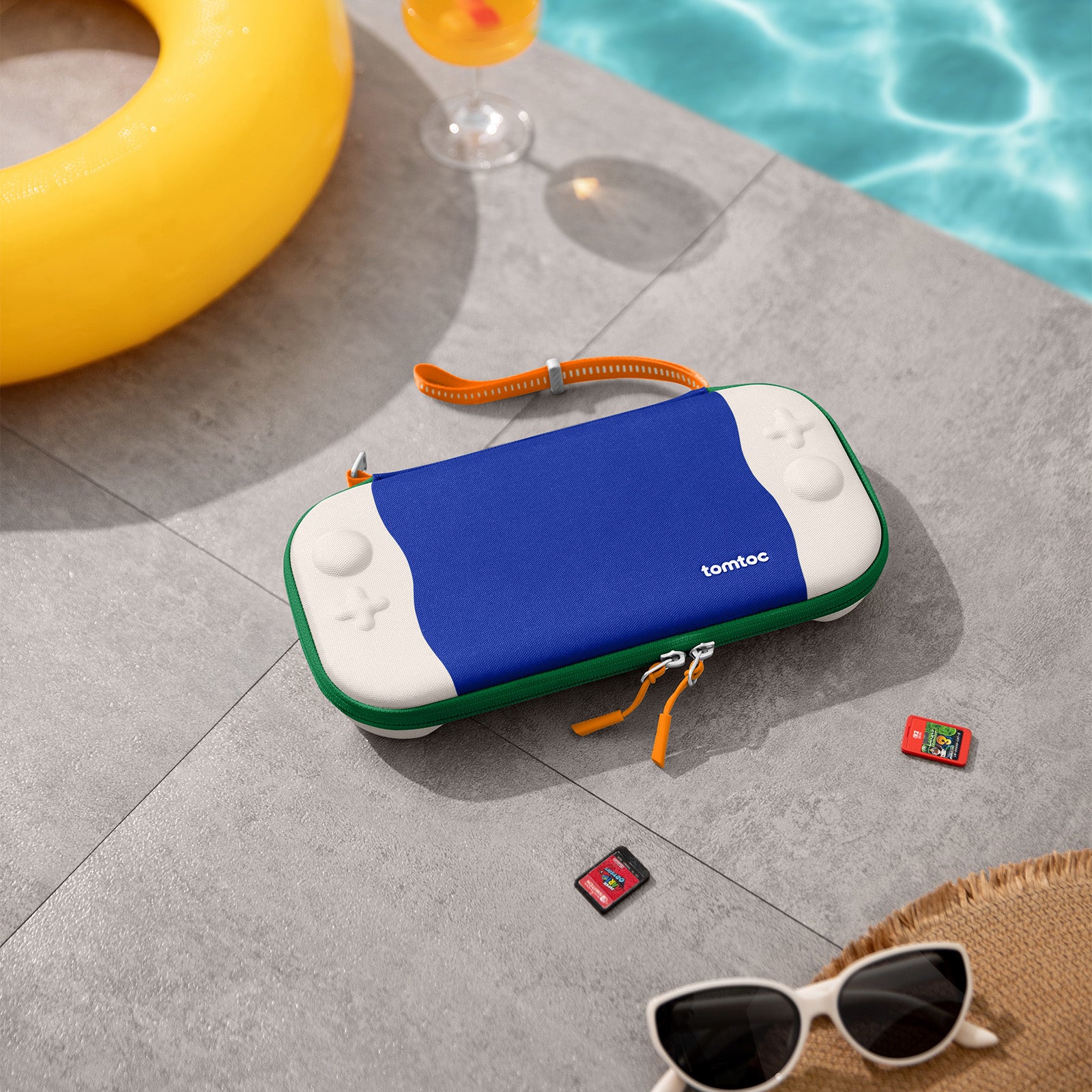 tomtoc FancyCase-G05 Nintendo Switch 2 Slim Case - Blue Wave