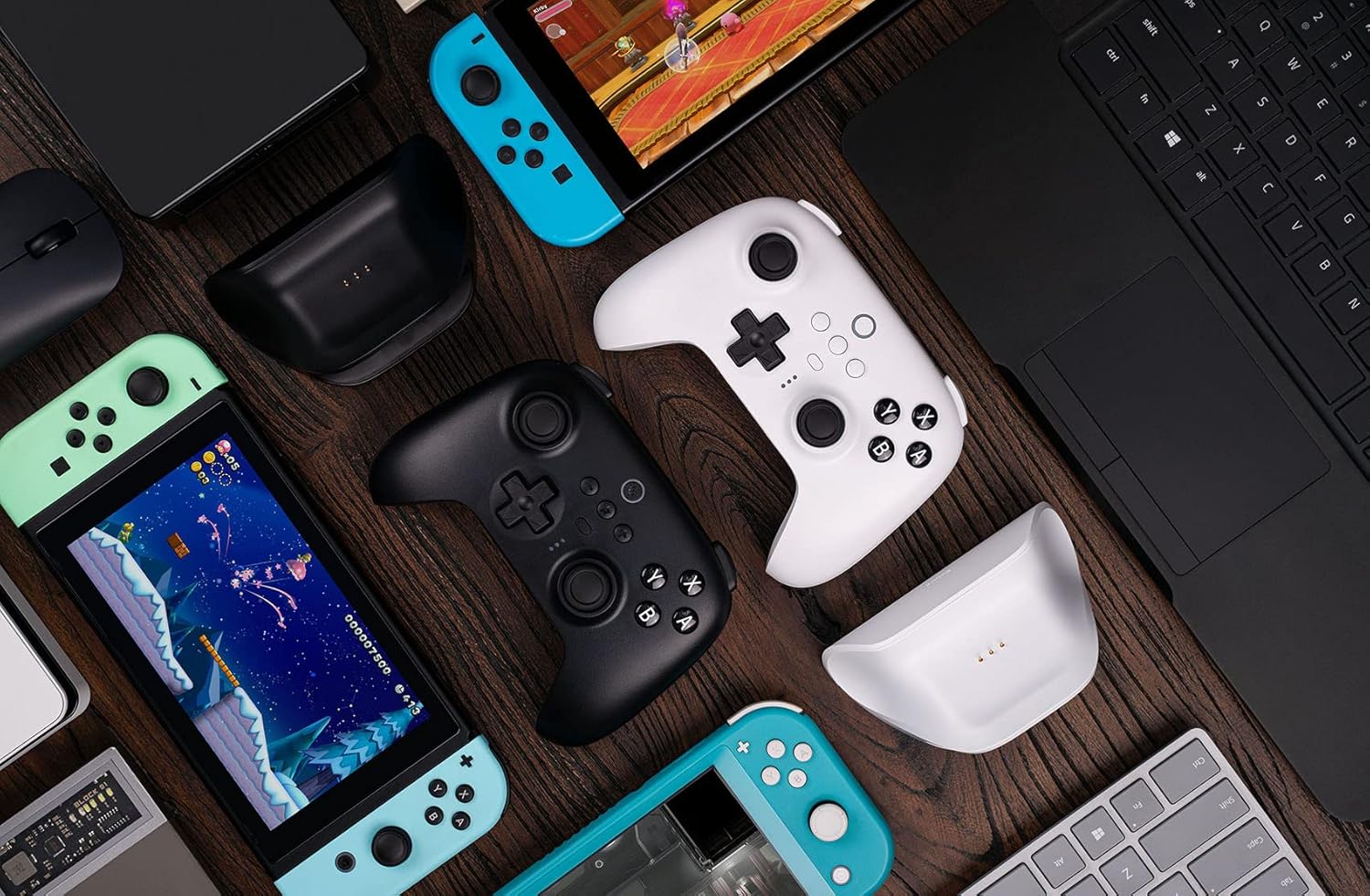 8Bitdo Ultimate Bluetooth Controller w/ Charging Dock & Travel Case - Black