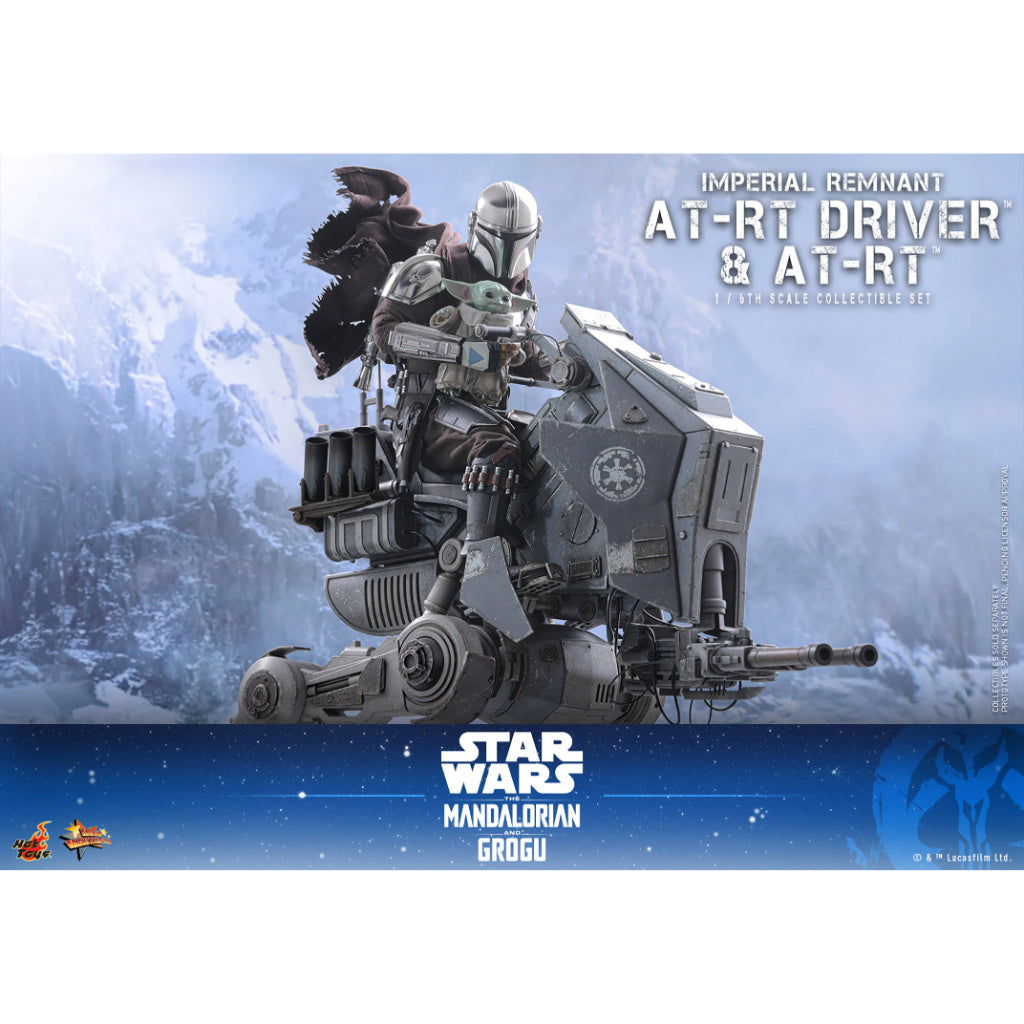 MMS875 Star Wars: The Mandalorian & Grogu - 1/6th Scale Imperial Remnant AT-RT Driver and AT-RT Collectible Set