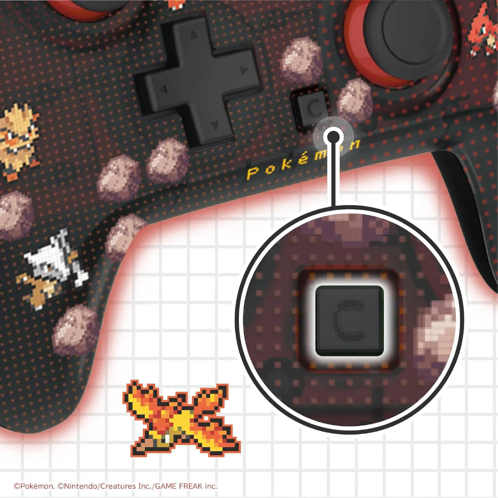 HORI Wireless HORIPAD Turbo (Pokemon Pixel Red) for Nintendo Switch 2 (NSX-228A)