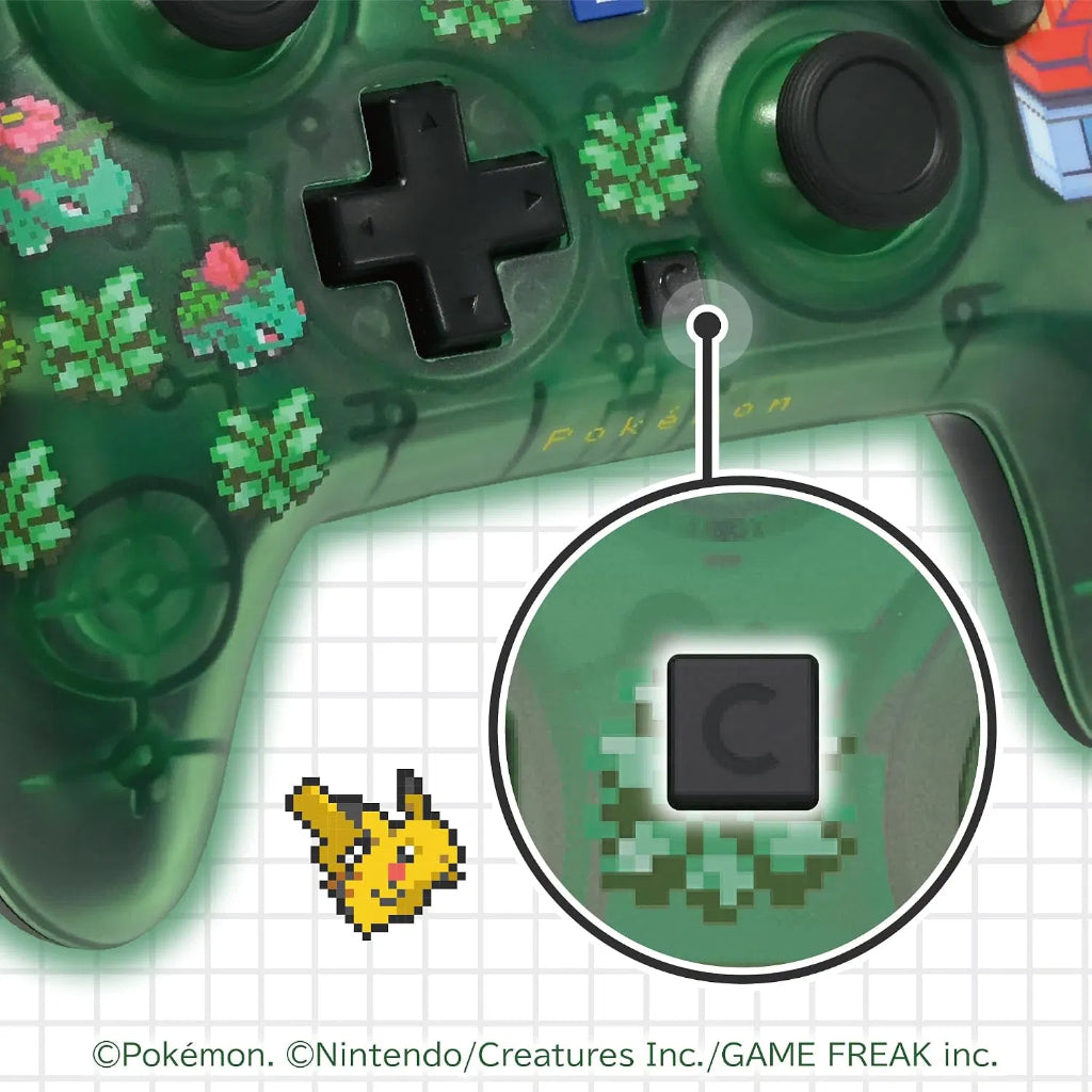 HORI Wired HORIPAD Turbo (Pokemon Pixel Green) for Nintendo Switch 2 (NSX-229A)