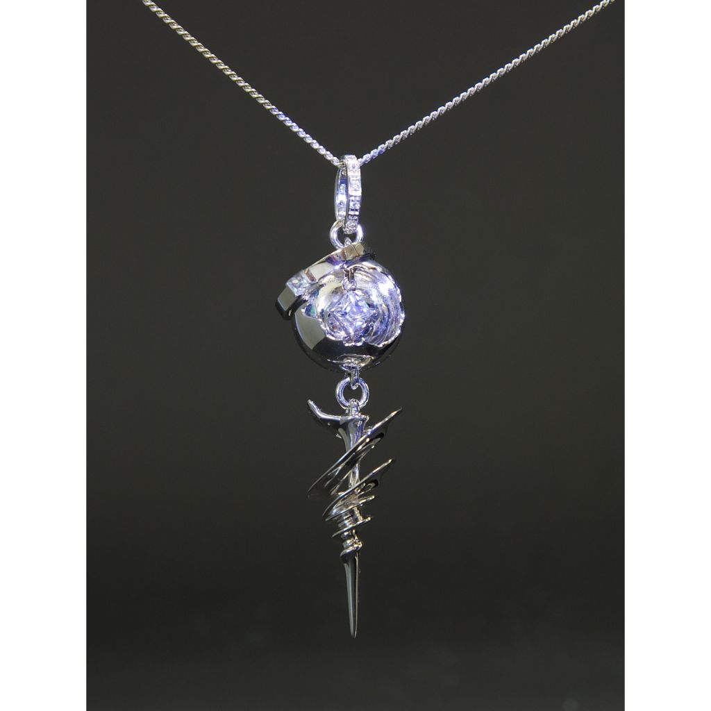 Final Fantasy XIII Silver Engagement Pendant - Serah (Reissue)