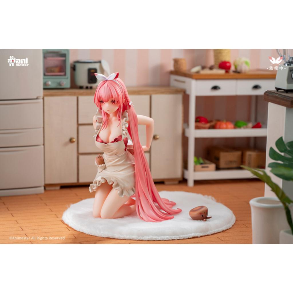 Original Design Statue - 1/7th Scale Shiroi Usagi Rosu (Apron Ver.)