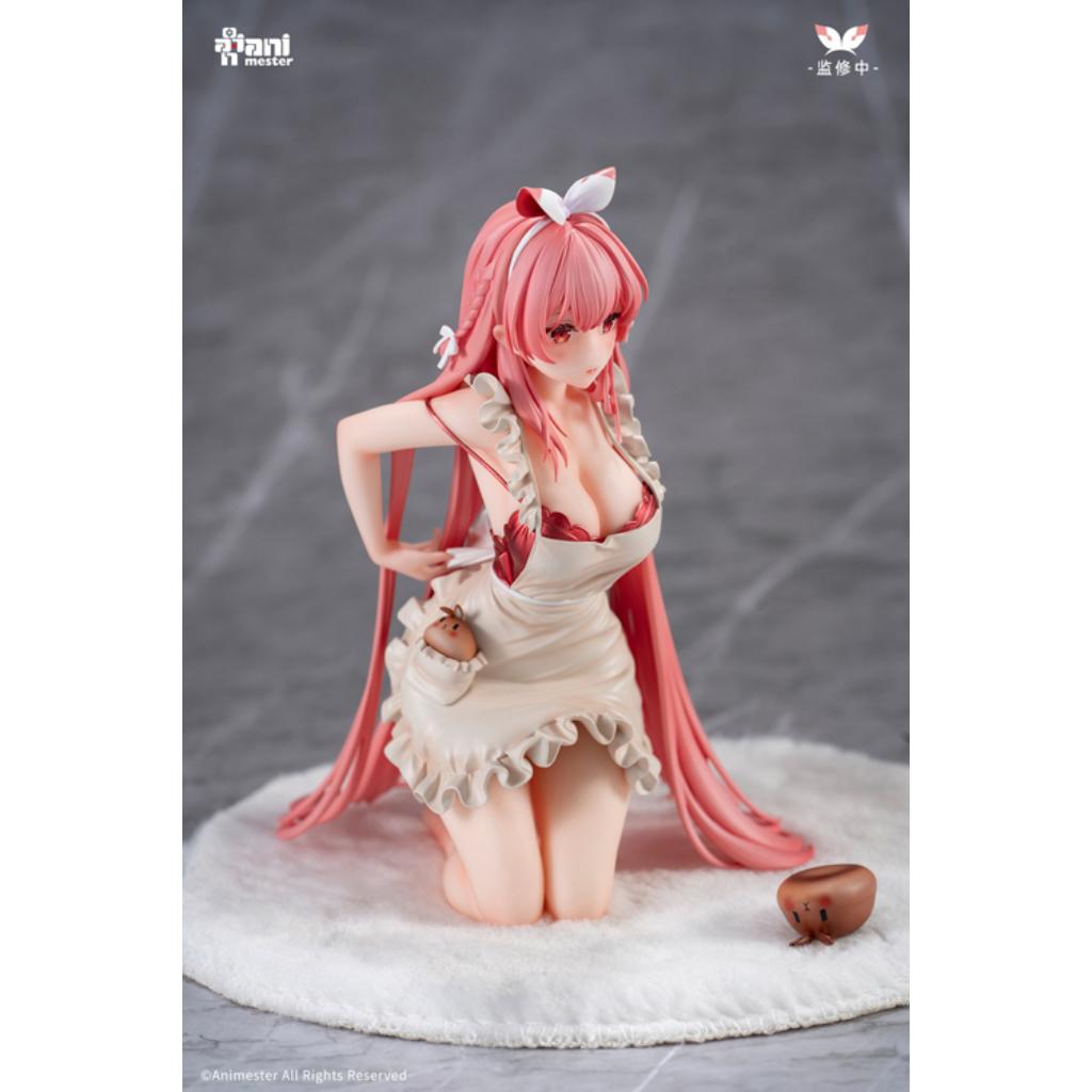 Original Design Statue - 1/7th Scale Shiroi Usagi Rosu (Apron Ver.)