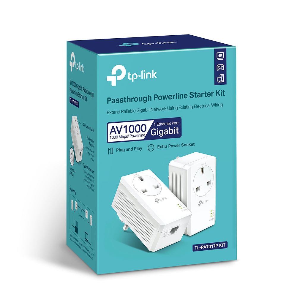 TP-Link Powerline Starter Kit TL-PA7017P KIT (UK) Ver. 4.0