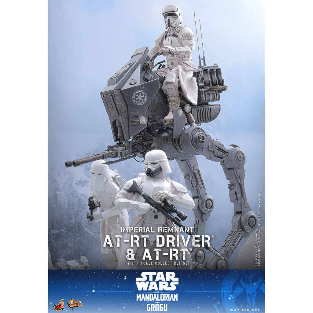 MMS875 Star Wars: The Mandalorian & Grogu - 1/6th Scale Imperial Remnant AT-RT Driver and AT-RT Collectible Set
