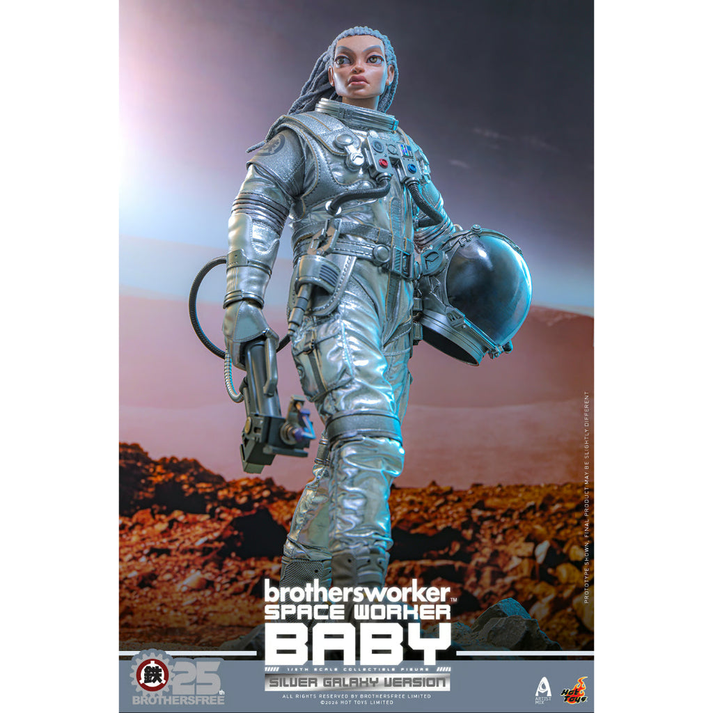AMC041 Brothersfree x Hot Toys - 1/6th scale Space Worker Baby (Brothersfree 25th Silver Galaxy Version)