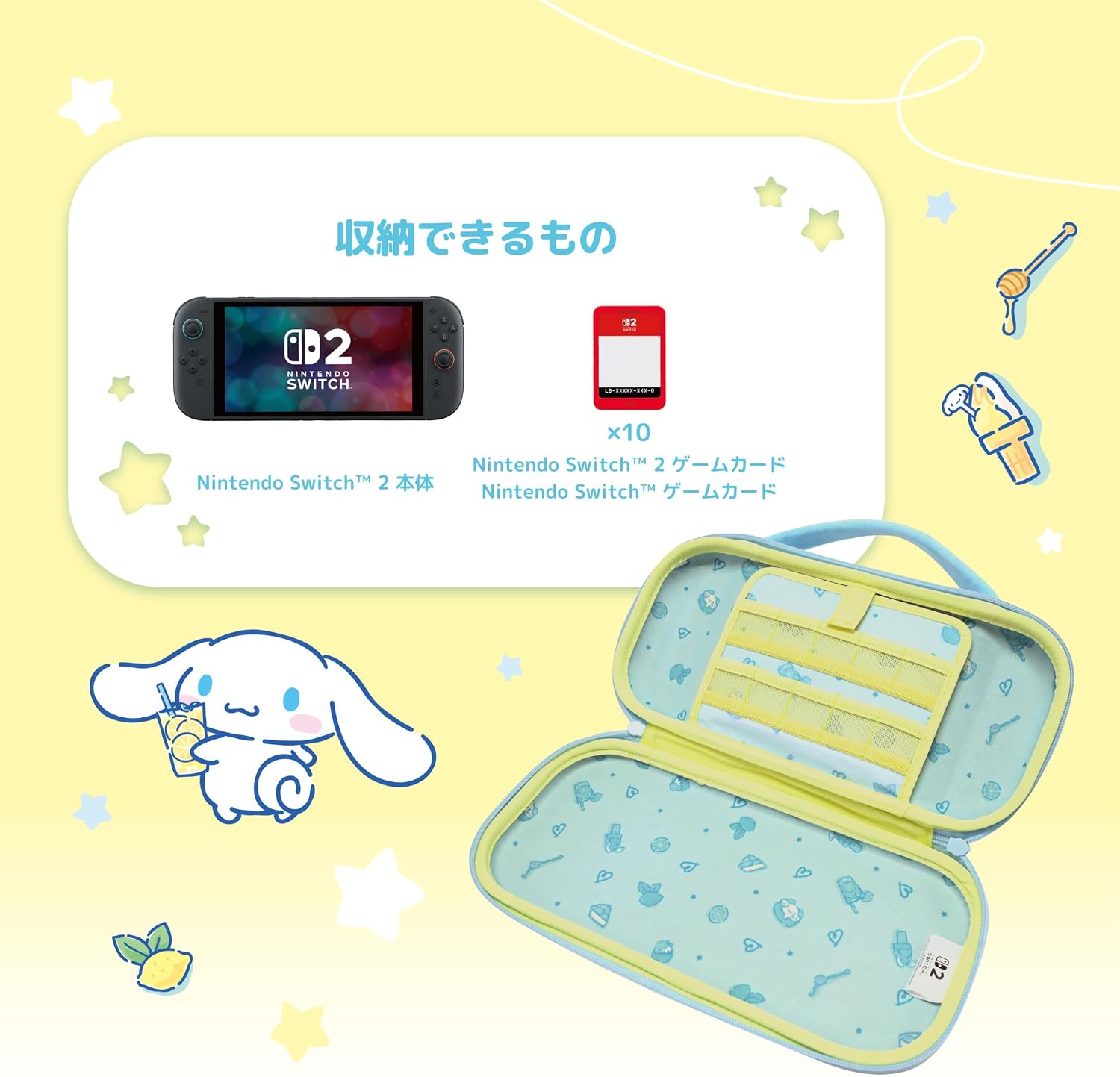 COMARU HORI 3D Hybrid Hard Pouch for Nintendo Switch 2 (Cinnamoroll Collectio