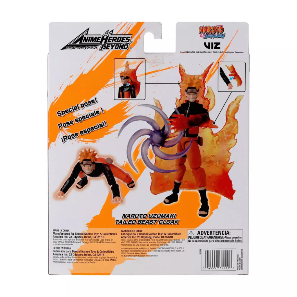 Bandai Naruto Uzumaki w/ Accessory Pack Anime Heroes Beyond Naruto Shippuden