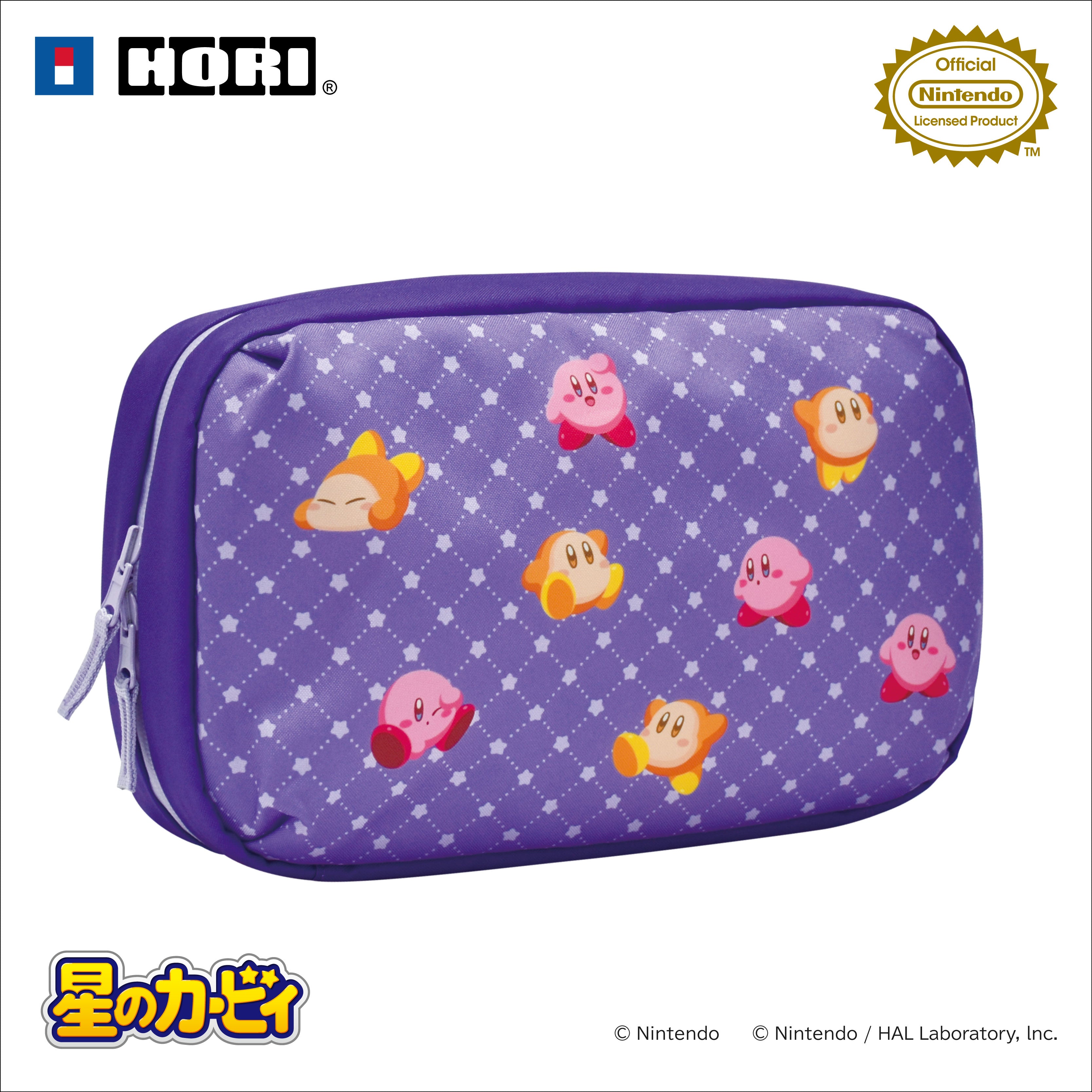 HORI Reversible Travel Pouch Kirby & Waddle Dee for Nintendo Switch 2