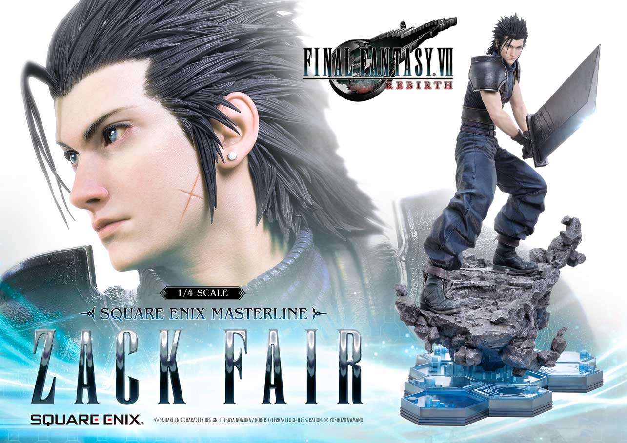 [*RETAIL ONLY PRE-ORDER] Square Enix Masterline Final Fantasy VII Rebirth 1/4 Scale - Zack Fair