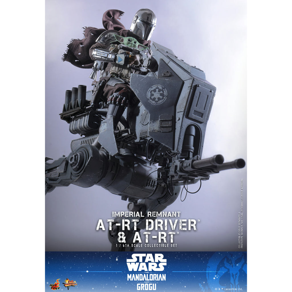 MMS875 Star Wars: The Mandalorian & Grogu - 1/6th Scale Imperial Remnant AT-RT Driver and AT-RT Collectible Set