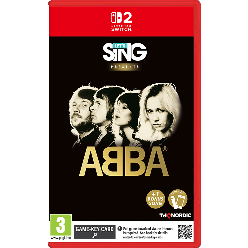 NS2 Lets Sing ABBA (Game-Key Card)