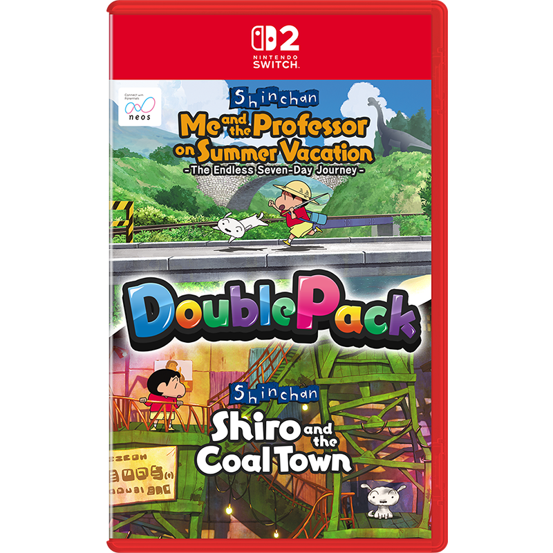 NS2 Crayon Shin-chan "Me and the Professor on Summer Vacation" & "Shiro and the Coal Town" Double Pack