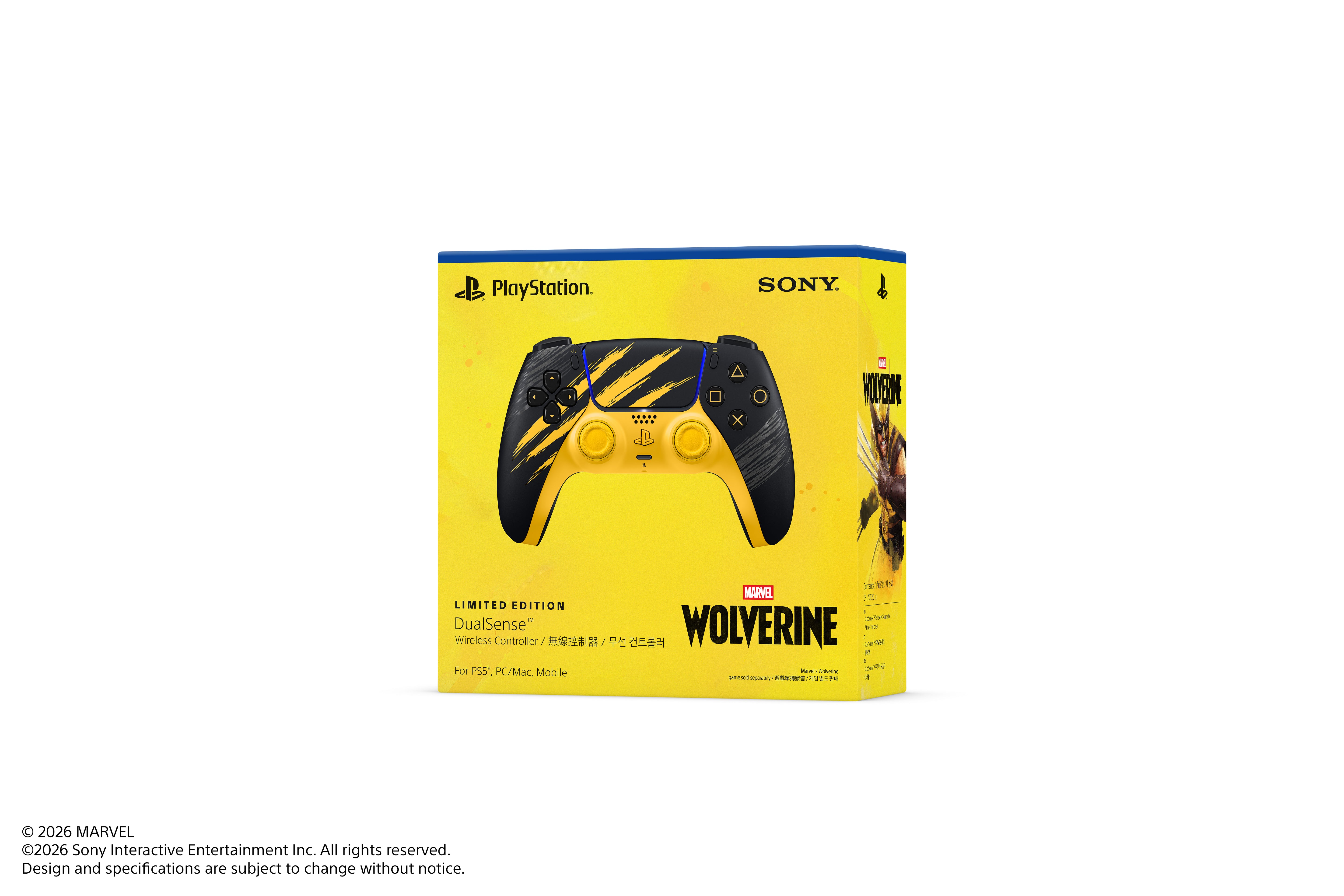 DualSense Wireless Controller - Marvel Wolverine (A)