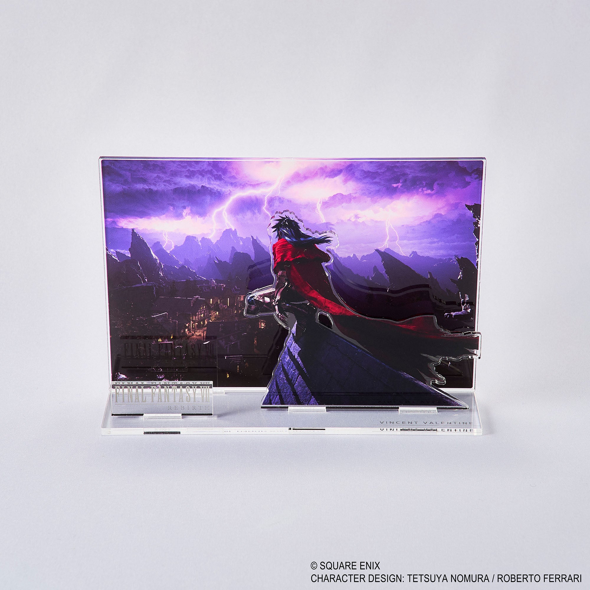 Final Fantasy VII Rebirth Acrylic Diorama - Vincent Key Art