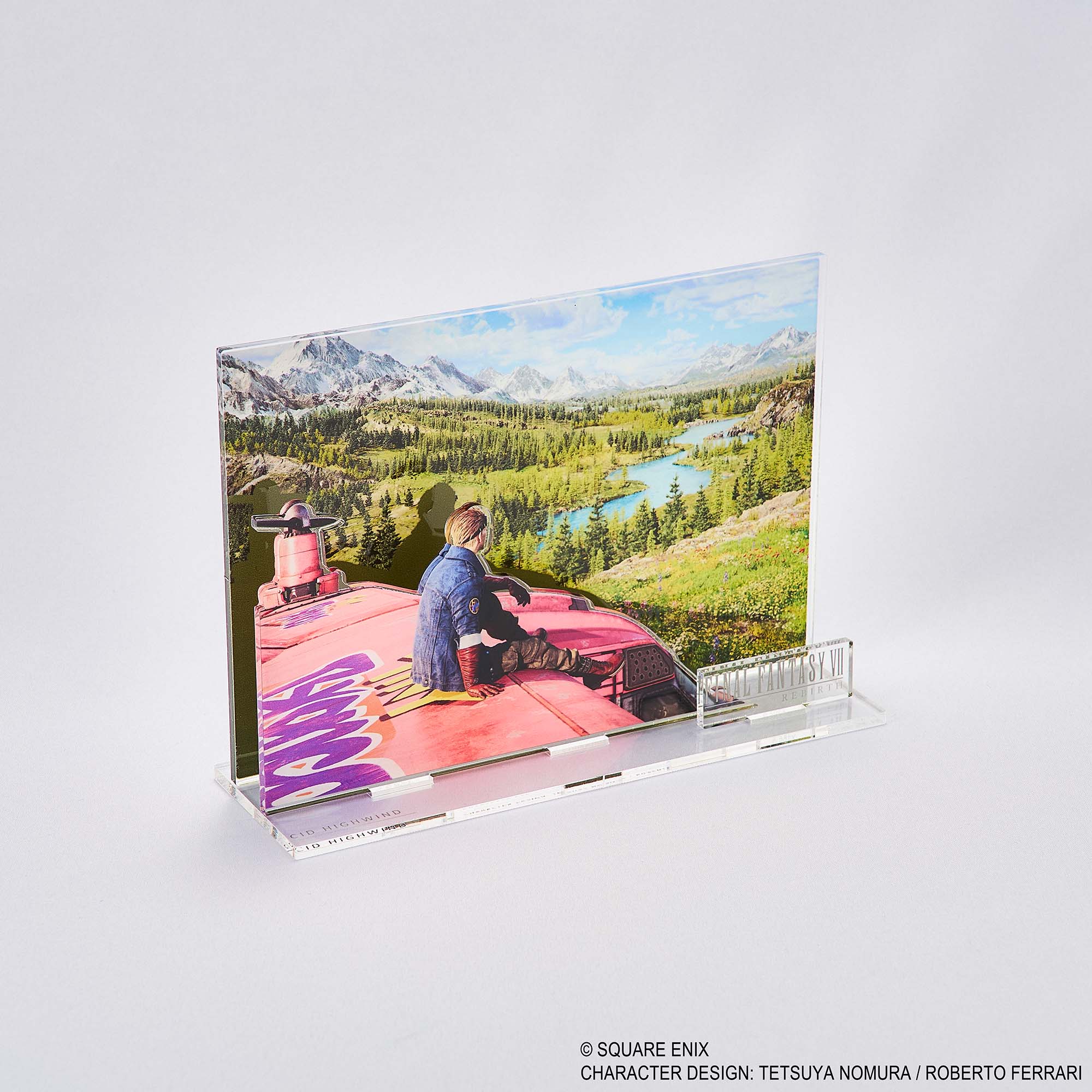 Final Fantasy VII Rebirth Acrylic Diorama - Cid Key Art