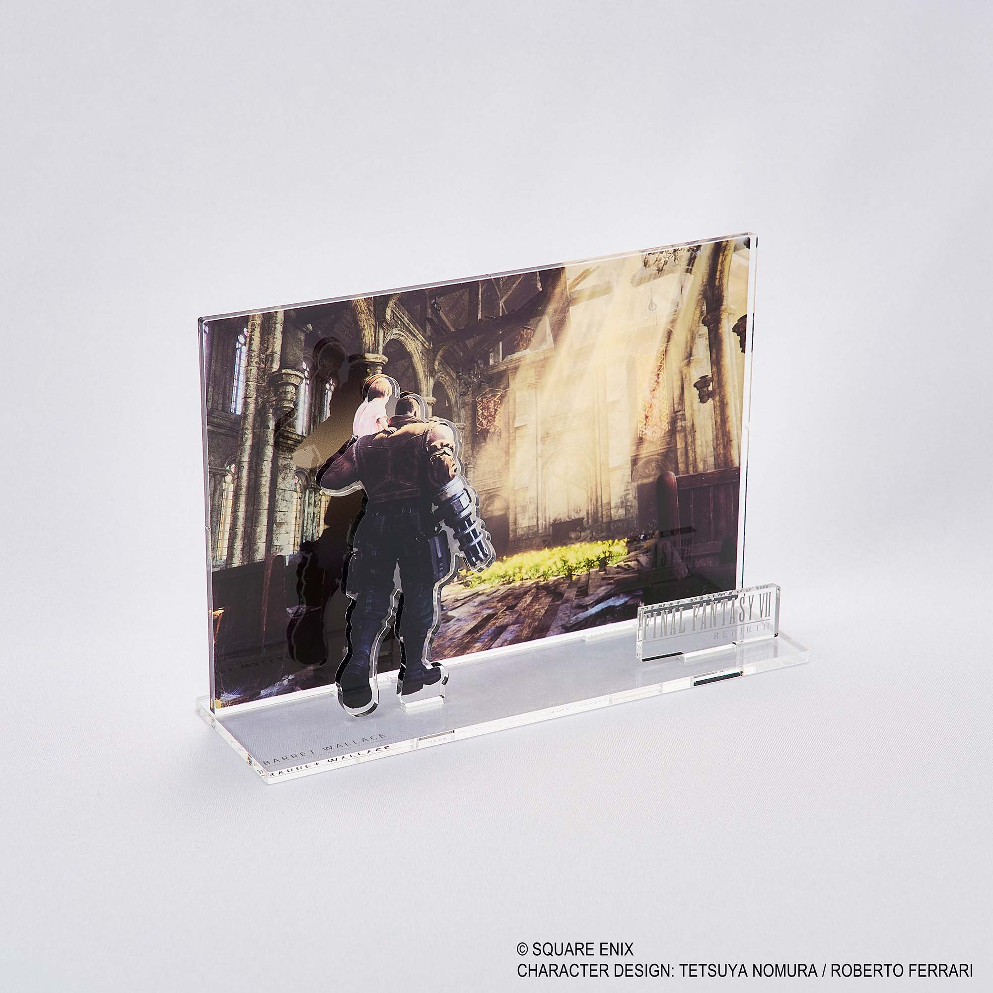 Final Fantasy VII Rebirth Acrylic Diorama - Barret Key Art