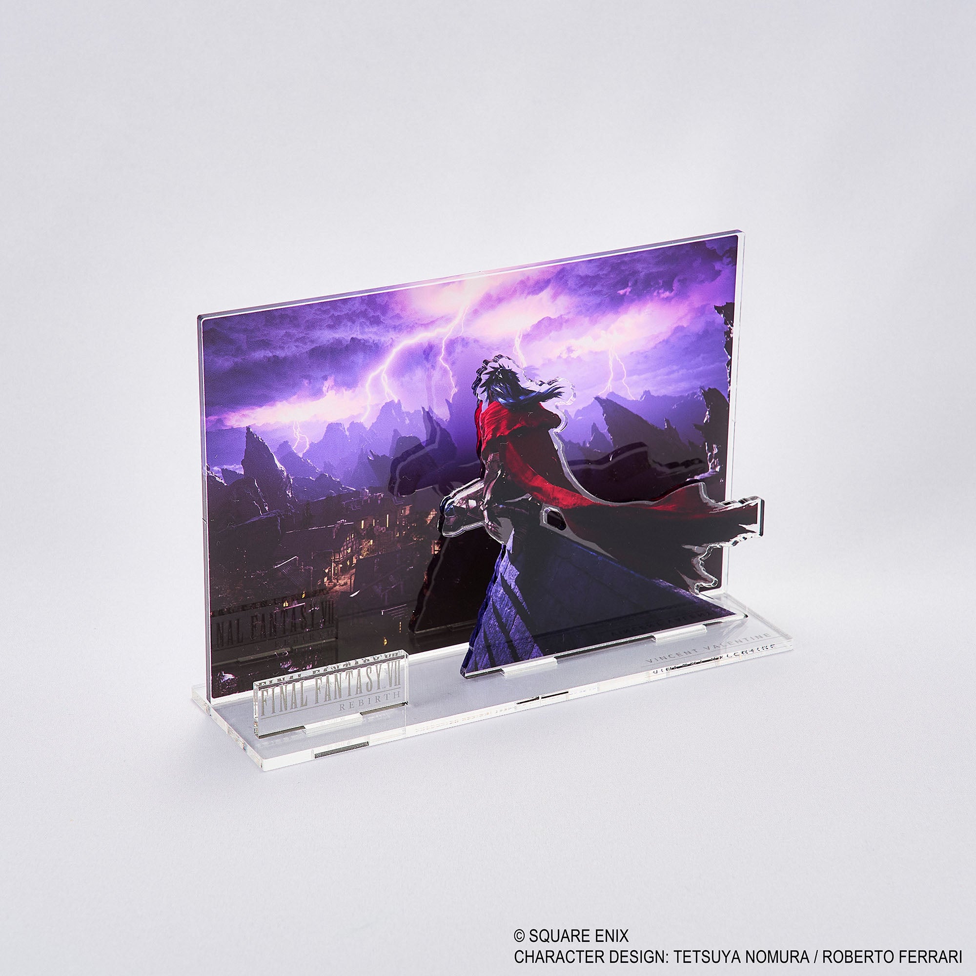 Final Fantasy VII Rebirth Acrylic Diorama - Vincent Key Art