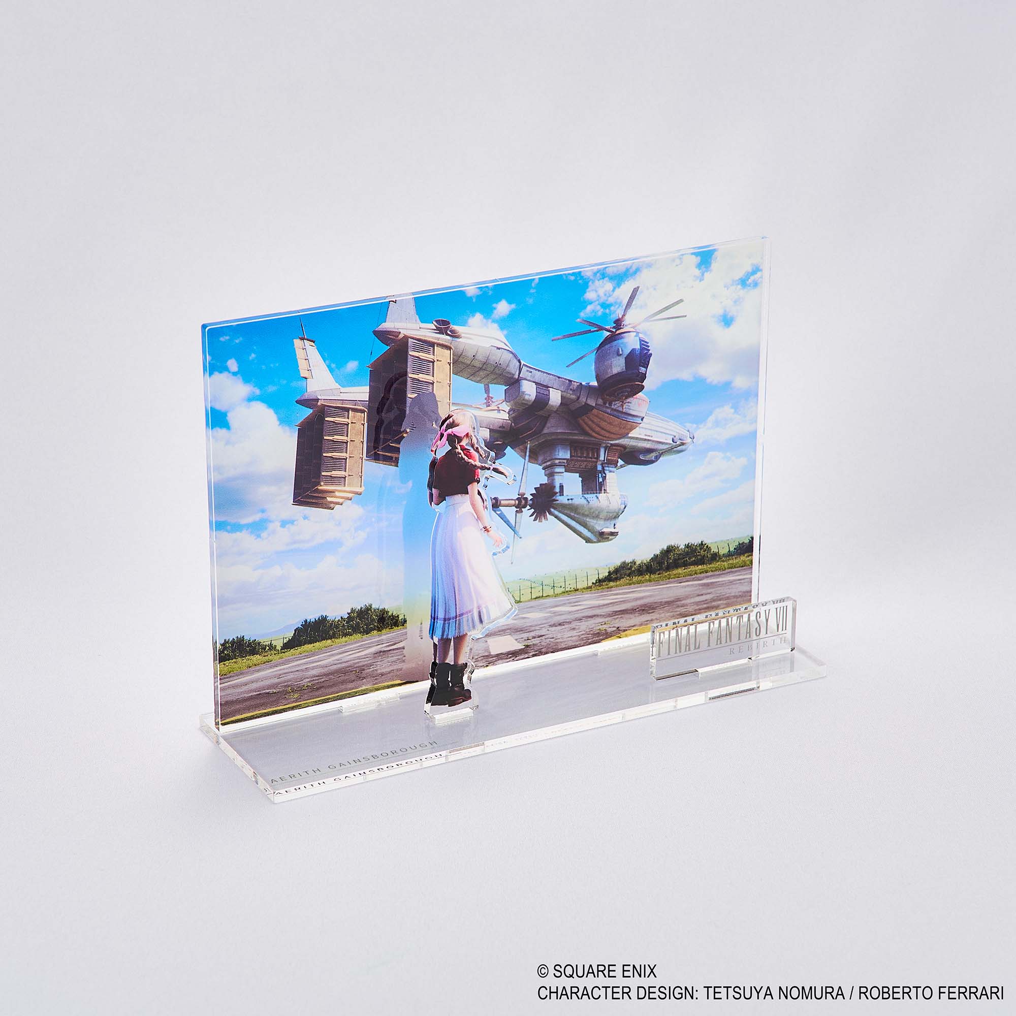 Final Fantasy VII Rebirth Acrylic Diorama - Aerith Key Art