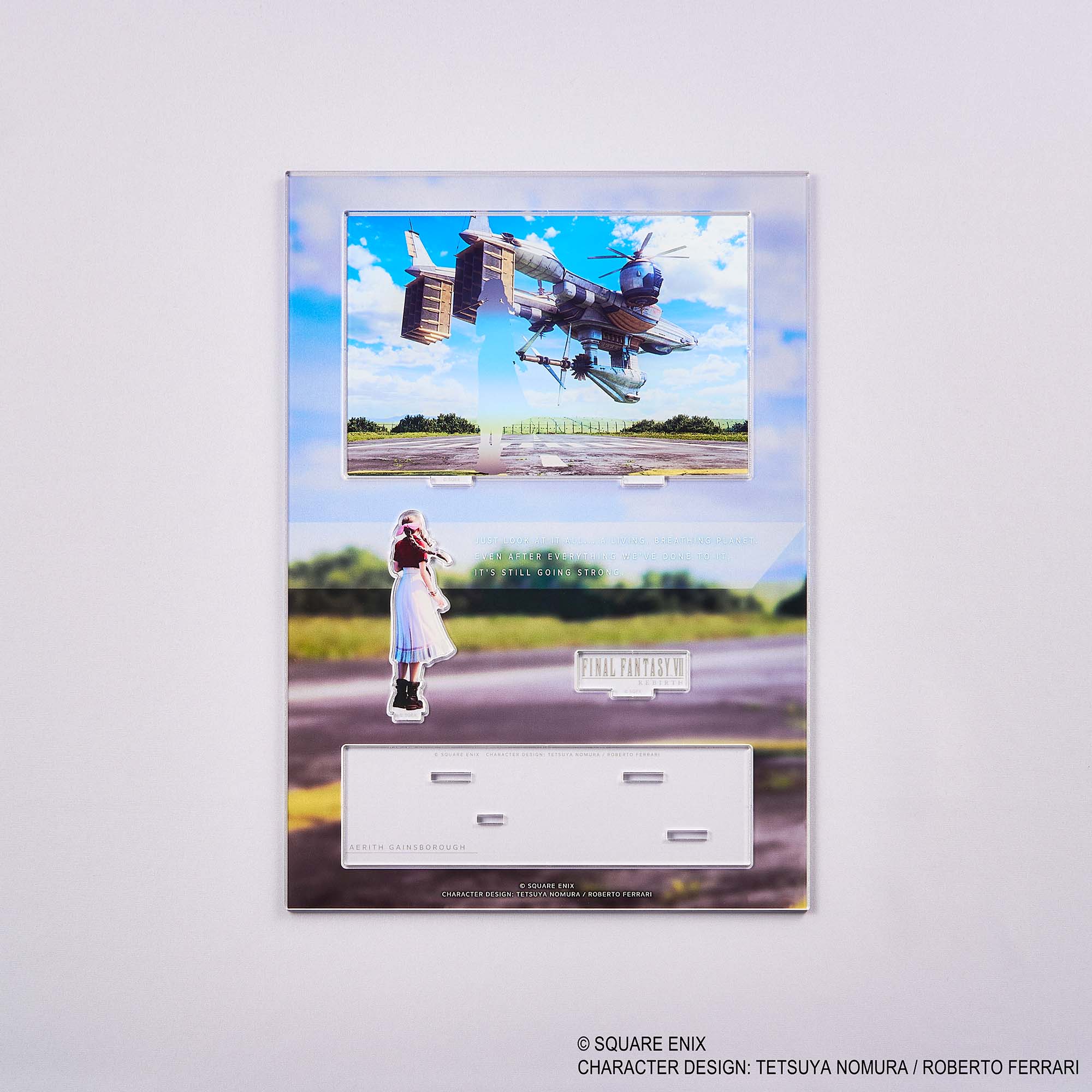 Final Fantasy VII Rebirth Acrylic Diorama - Aerith Key Art