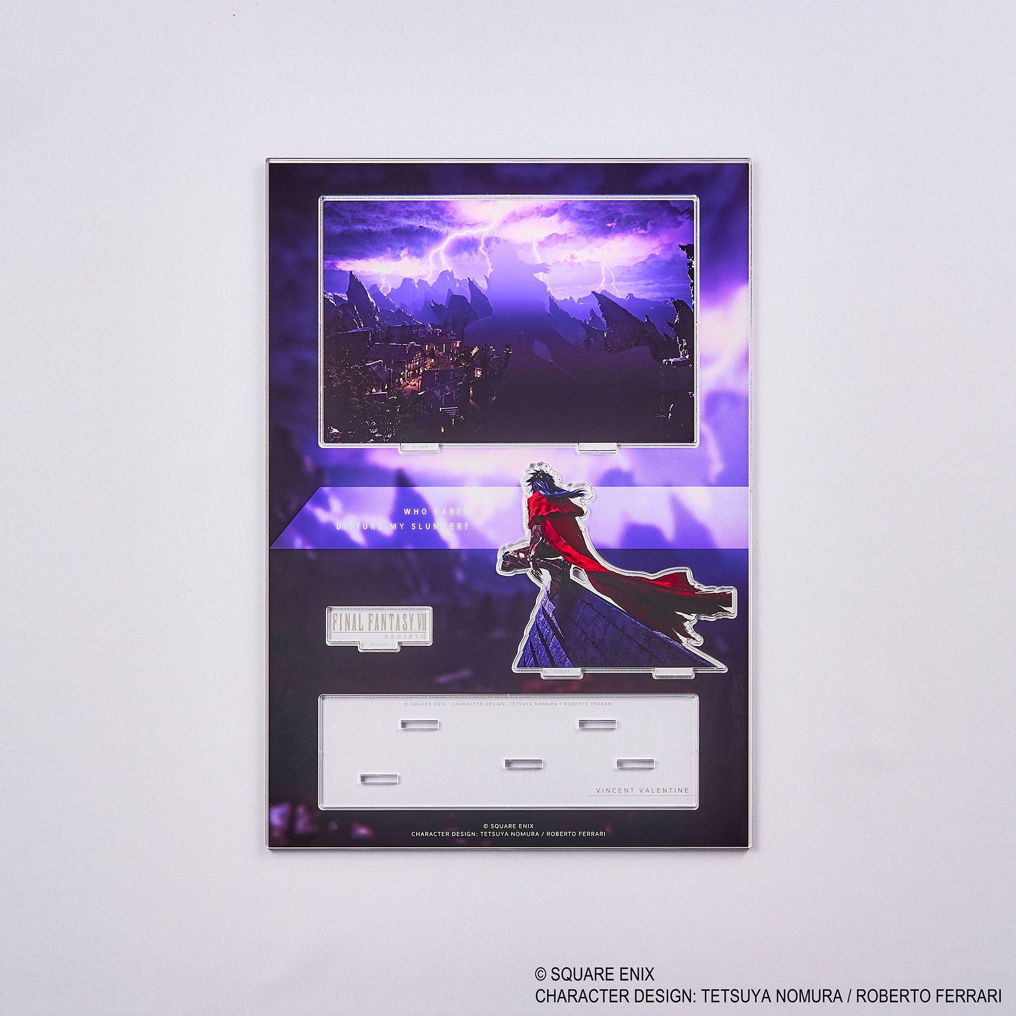 Final Fantasy VII Rebirth Acrylic Diorama - Vincent Key Art