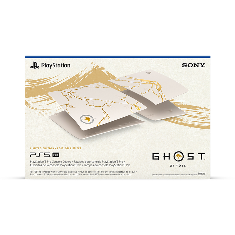 PlayStation 5 Pro Covers - Ghost of Yotei Gold Limited Edition