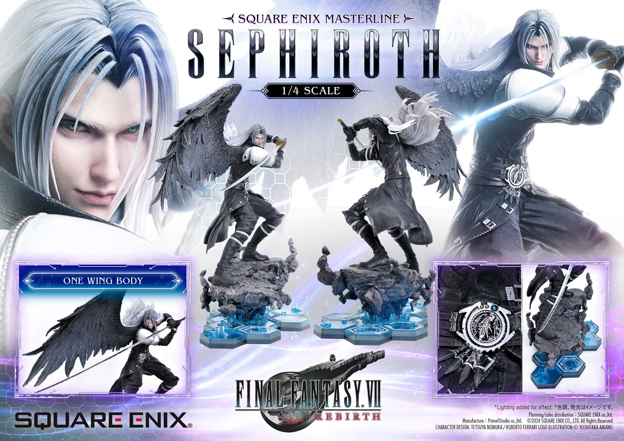 [*RETAIL ONLY PRE-ORDER] Square Enix Masterline Final Fantasy VII Rebirth 1/4 Scale - Sephiroth