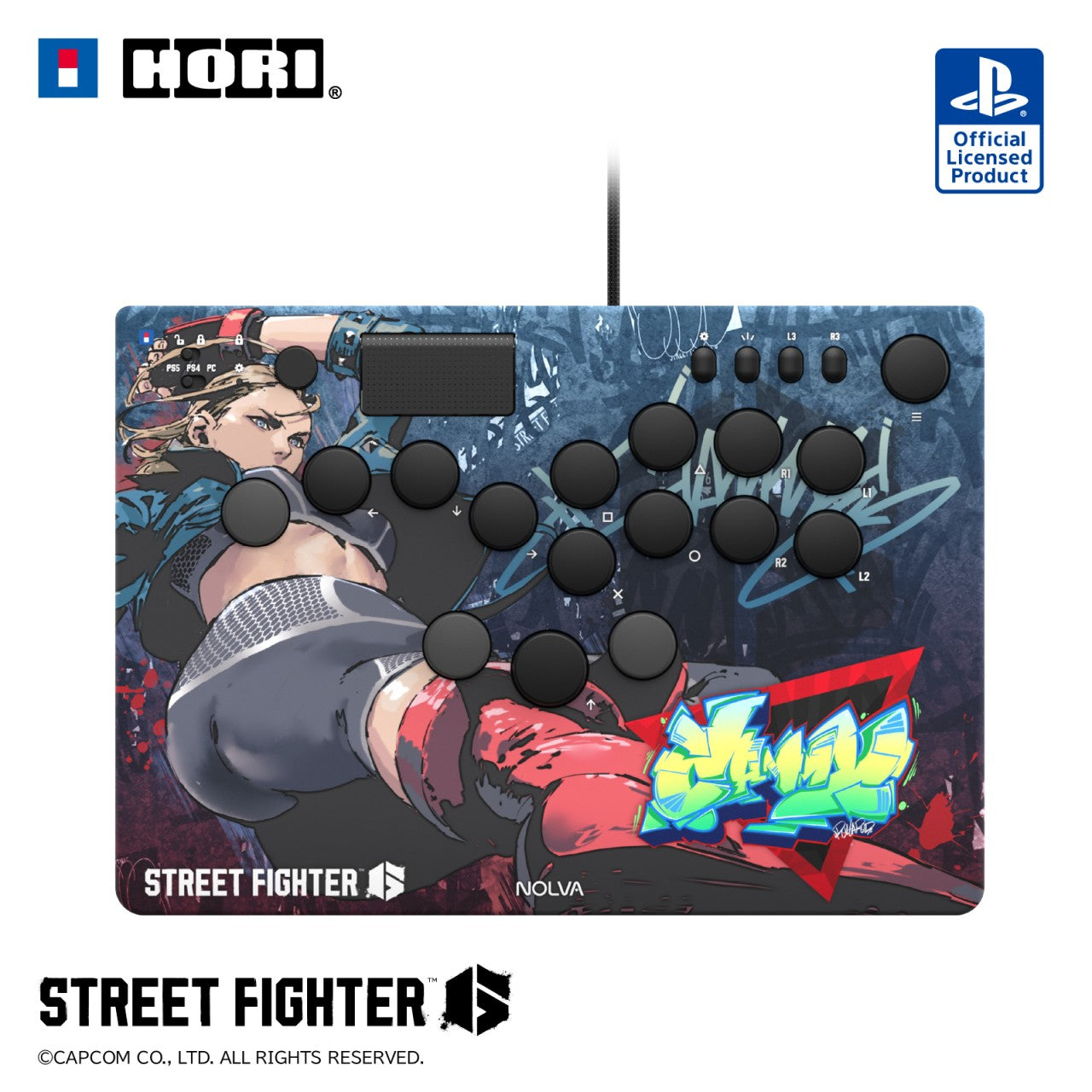 [FULLY BOOKED] HORI NOLVA Arcade Controller - Street Fighter 6 (Cammy) (SPF-060)