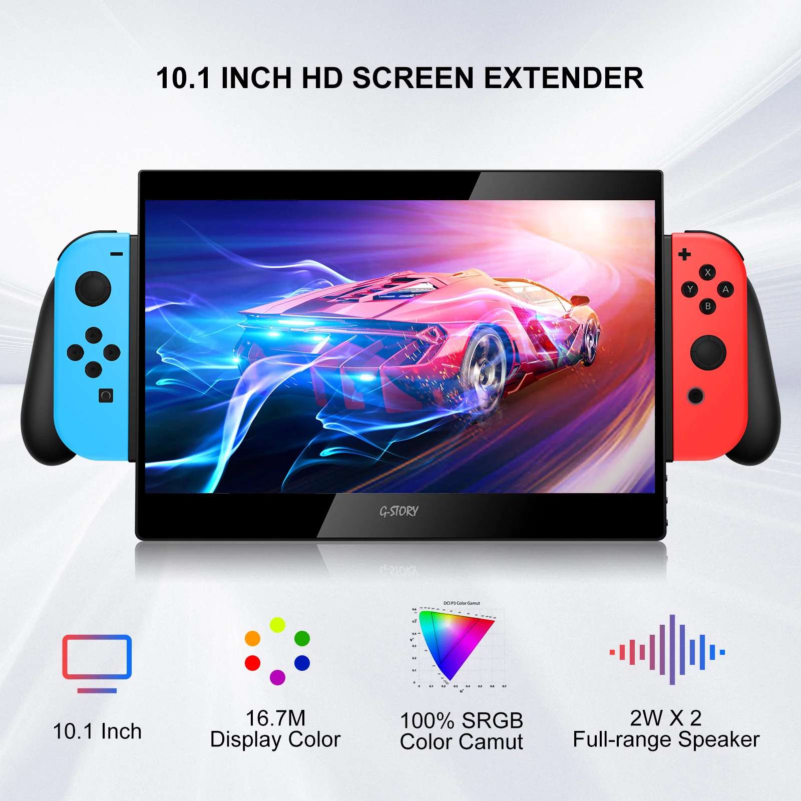 G-Story GStory GSQ56SD / GS101NT - Portable Gaming IPS Monitor [Compatible  Switch, PlayStation, Xbox, PC, Smartphones]