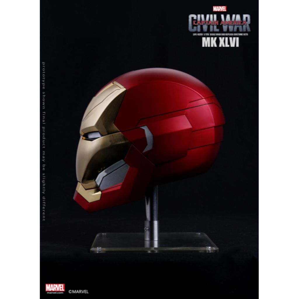 Life-sized 1/1th Scale High End Replica - Captain America Civil War - Iron Man Mark XLVI Helmet